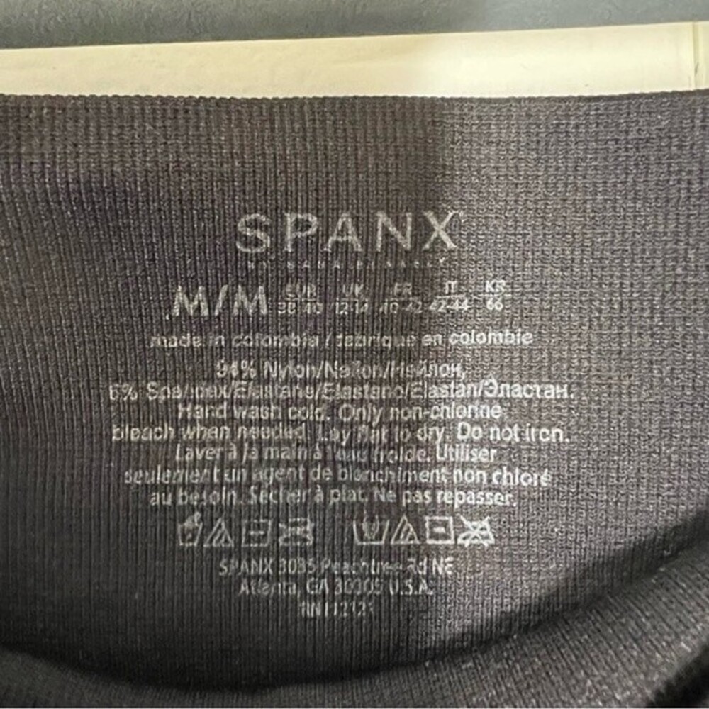 Spanx Stretch Pull On Solid Black Classic Legging… - image 4